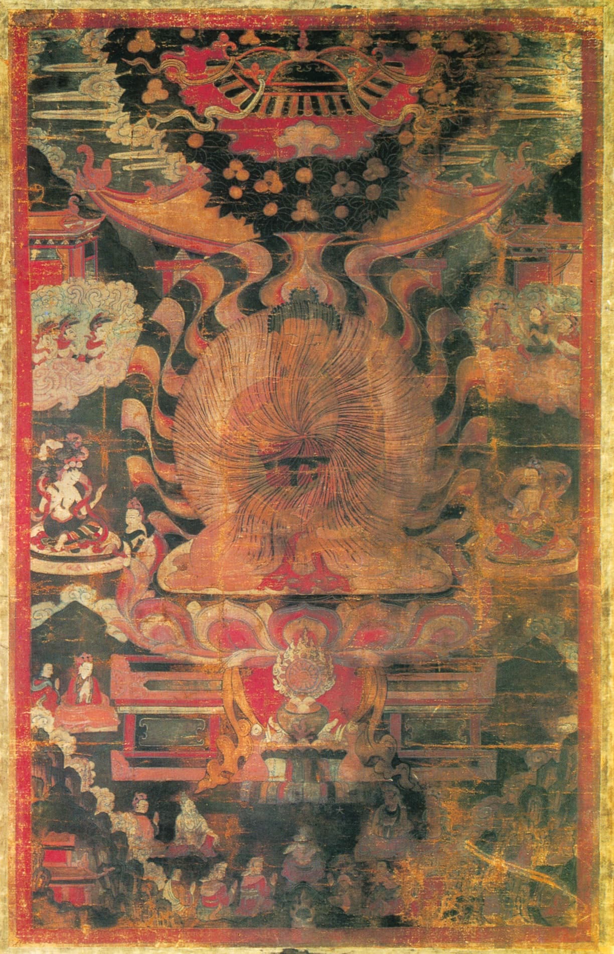 Shakyamuni Rainbow Body Thangka