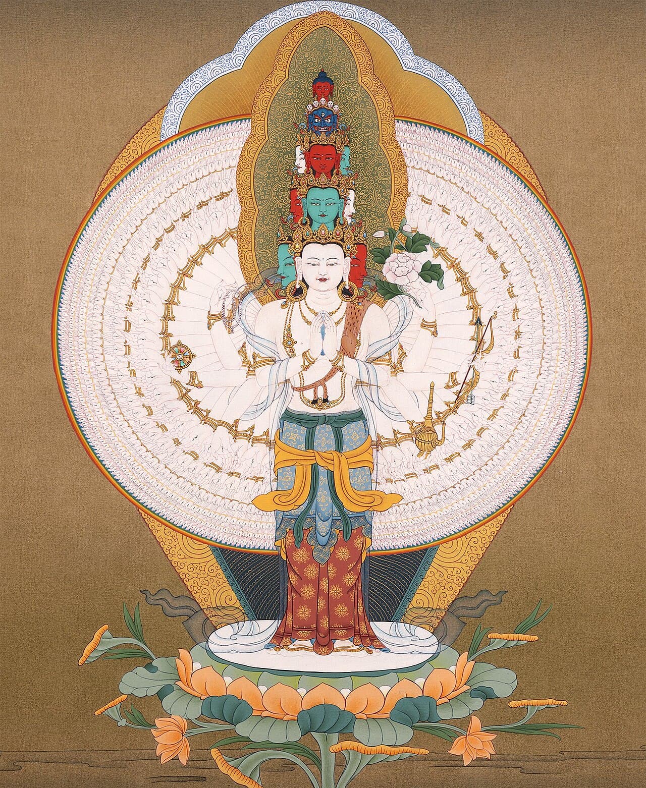 Thousand-Arm Chenrezig Thangka