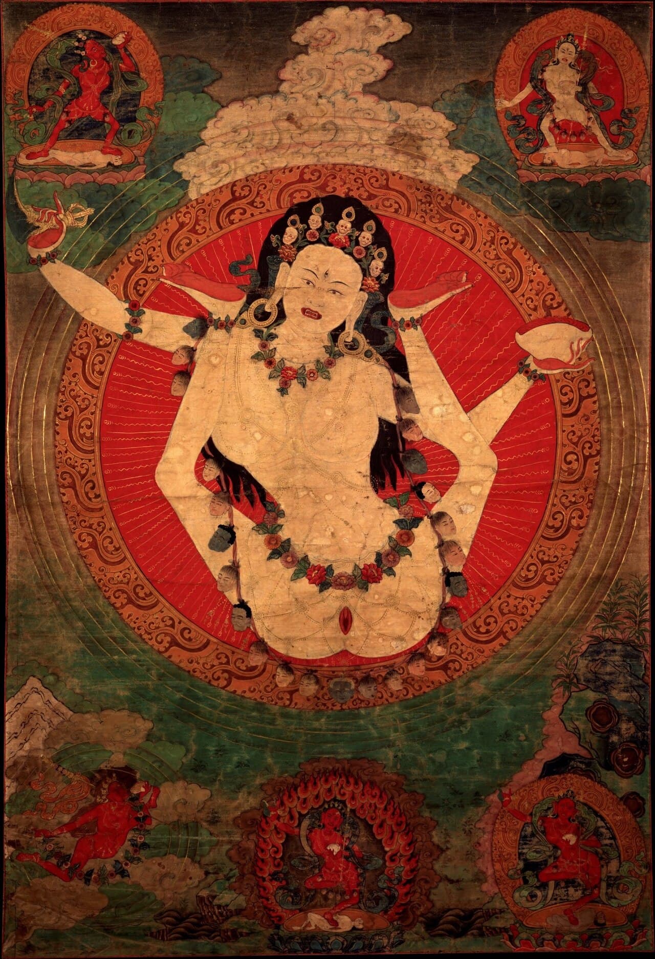 White Khechari Dakini Scroll