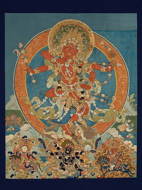 Kurukulla, open-access thangka reference image for a Rebgong thangka article.