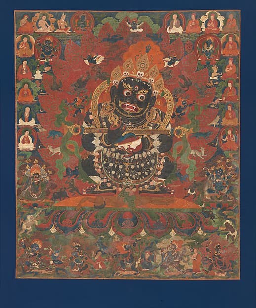 Mahakala, Protector of the Tent, open-access thangka reference image for a Rebgong thangka article.