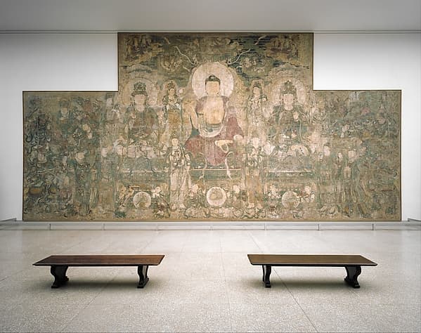 Buddha of Medicine Bhaishajyaguru (Yaoshi fo), open-access thangka reference image for a Rebgong thangka article.