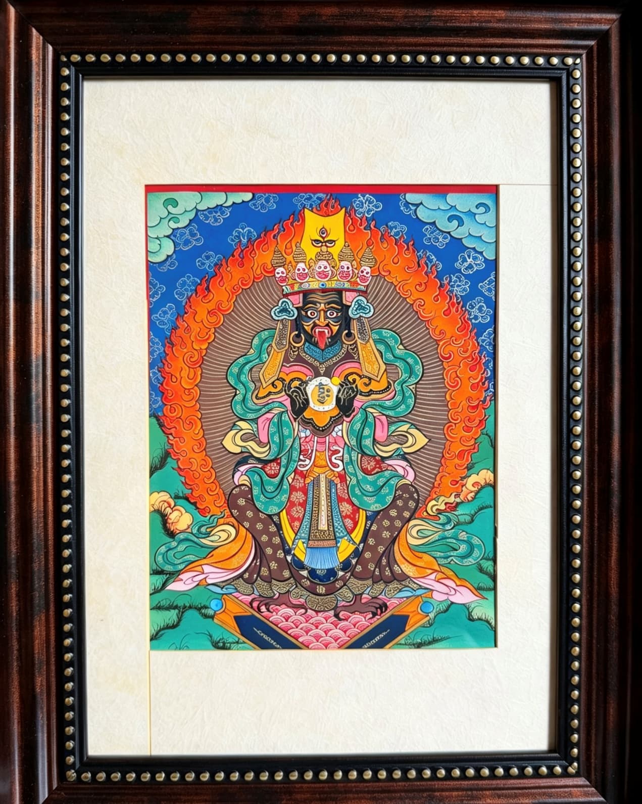 Zaki Lhamo Framed Thangka